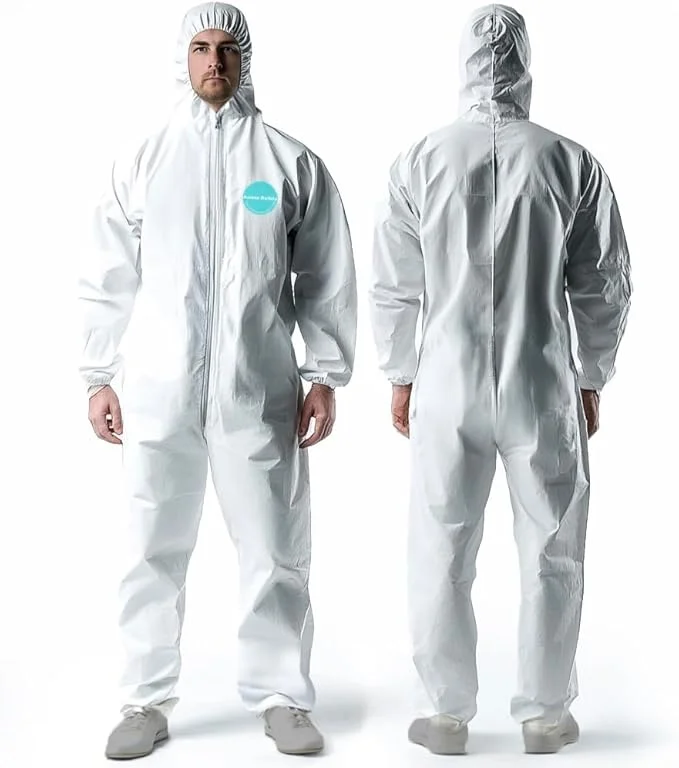 Microporous Disposable Coverall with Hood (3-pack)